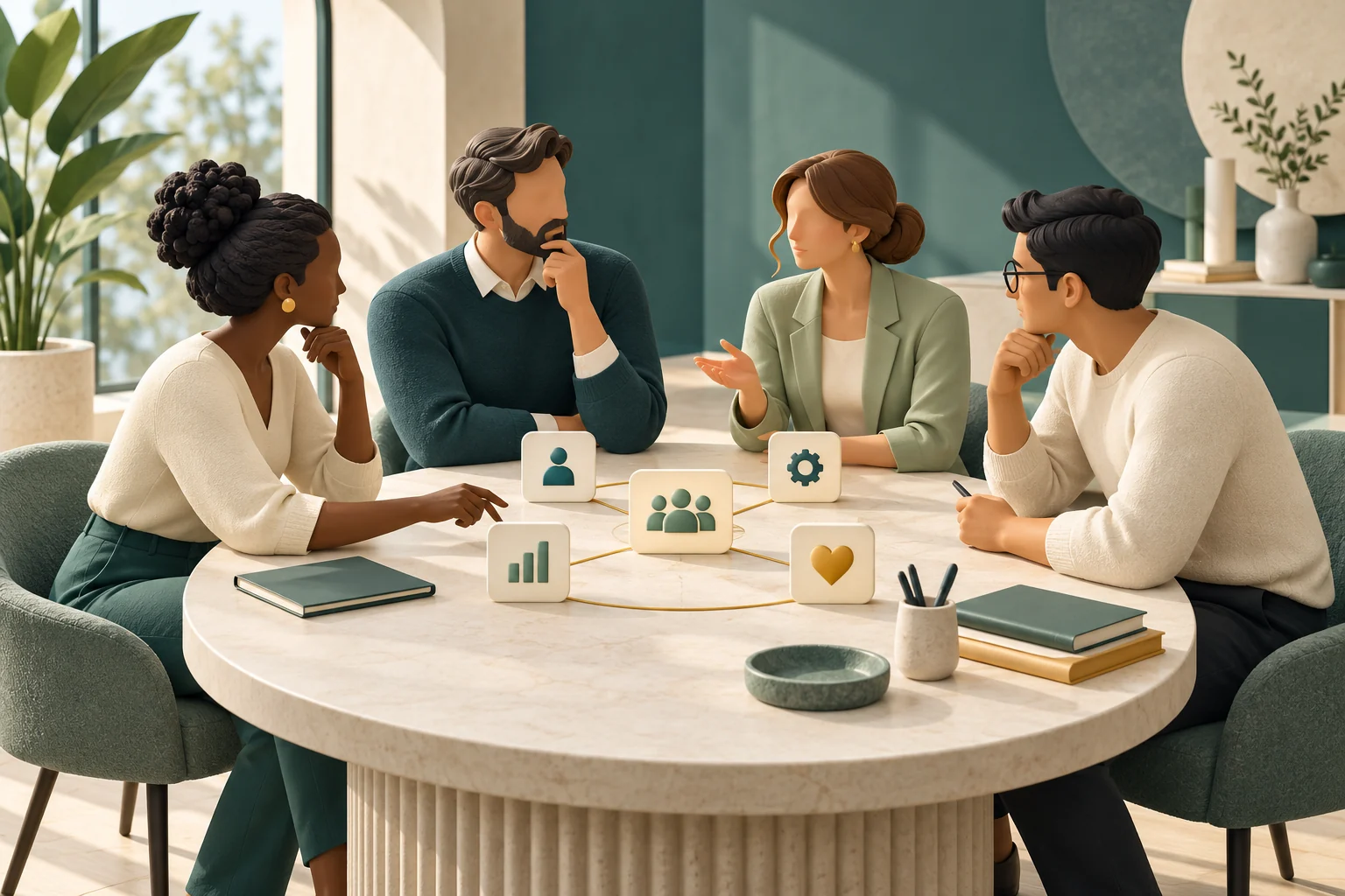 Editorial illustration: Organise your clinic team without relying on one person